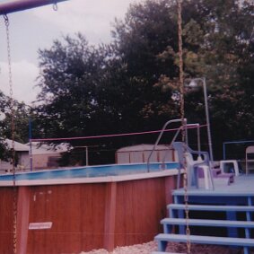 Photo - Jerry's backyard pool and deck. null